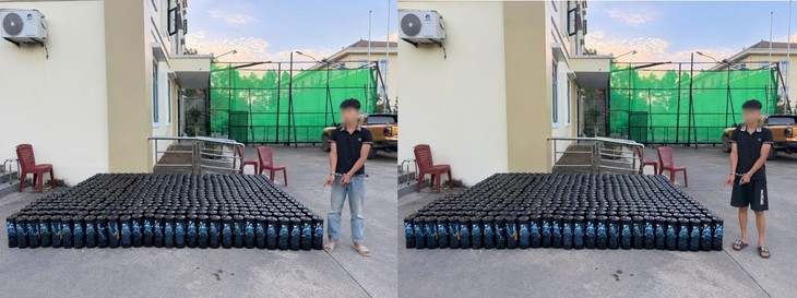Phát hiện hơn 500 bình, nghi chứa khí cười gần biên giới Quảng Ninh- Ảnh 1.