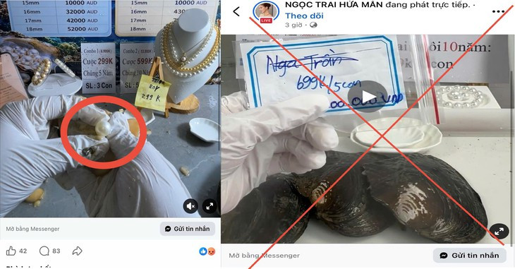 Chiêu trò livestream ‘mở ngọc trai’: Hứa lãi tiền tỷ, nhiều người sập bẫy mất trắng - Ảnh 1.
