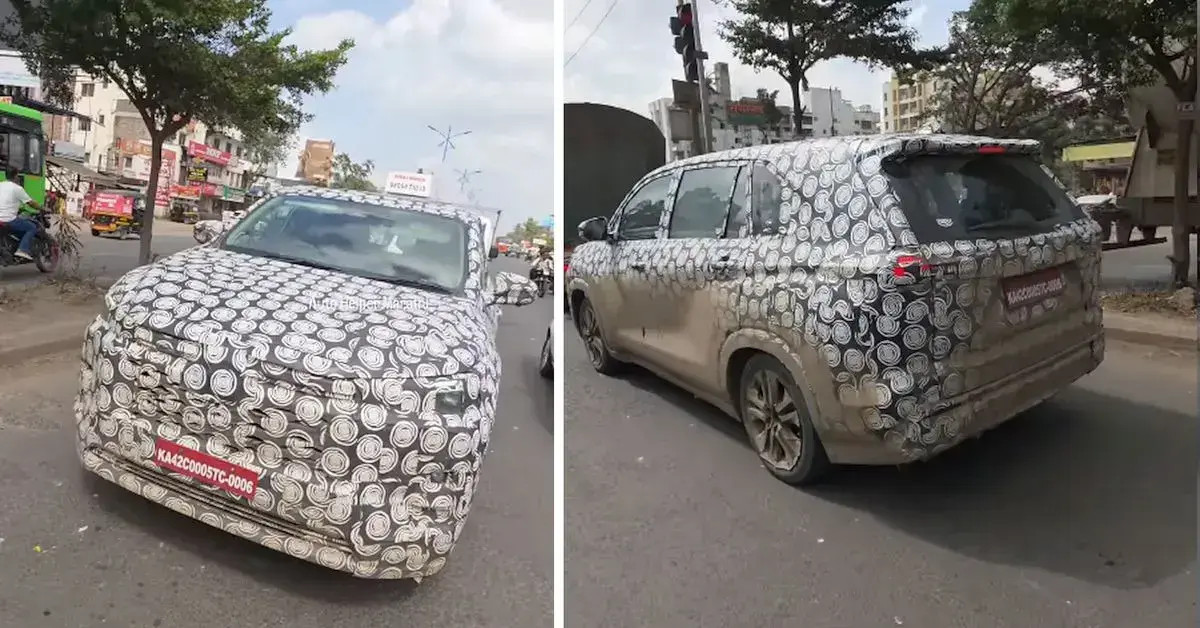 Toyota Innova Cross facelift hiện đang trong quá trình chạy thử tại Ấn Độ.