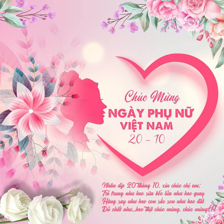 Những mẫu thiệp chúc mừng ngày Phụ nữ Việt Nam 20/10 đẹp nhất 2026 - Ảnh 20.