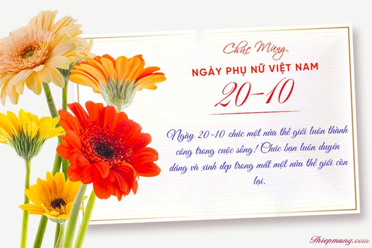 Những mẫu thiệp chúc mừng ngày Phụ nữ Việt Nam 20/10 đẹp nhất 2026 - Ảnh 17.