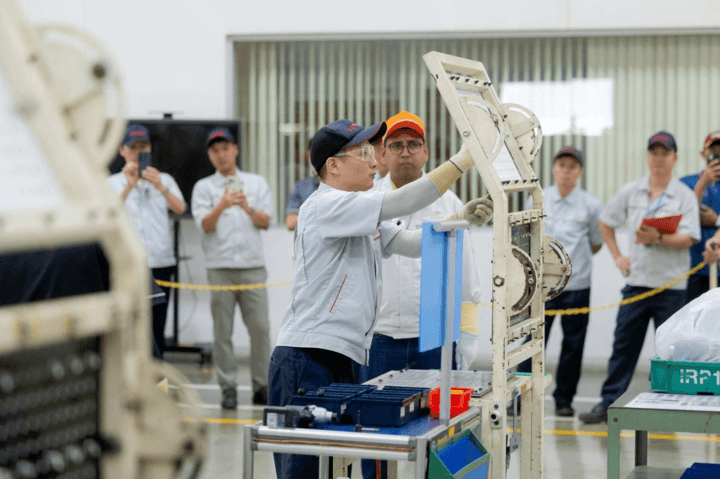 Thí sinh đội Toyota Việt Nam tại Hội thi tay nghề Toyota châu Á - Thái Bình Dương 2026.