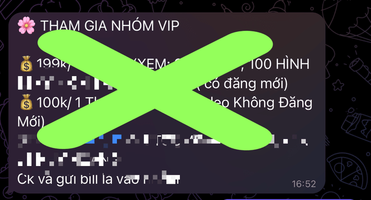 Tràn lan quảng cáo bán clip sex trên Telegram- Ảnh 2.