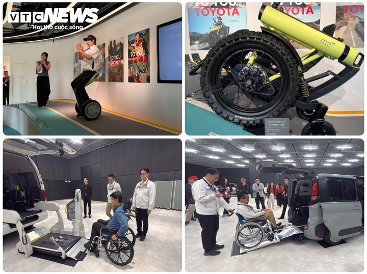 Các giải pháp hỗ trợ di chuyển được Toyota giới thiệu tại Aichi-Nagoya 2026. (Ảnh: Nguyễn Hiền)