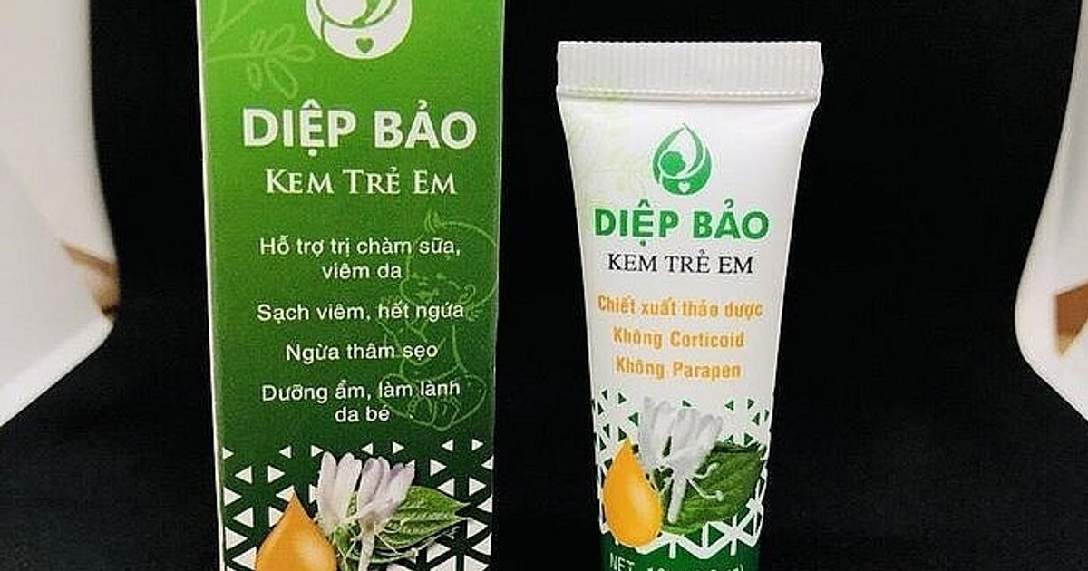 Nóng: Cục Quản lý Dược thông tin gì về sản phẩm kem Diệp Bảo bôi da trẻ ...