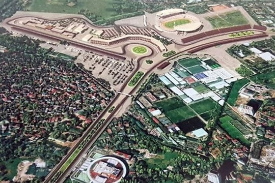 ẢNH: Hà Nội giải phóng mặt bằng, thi công đường đua F1