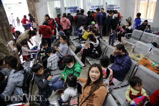 Ảnh: Nghìn gia đình chen chân đợi xét nghiệm sán lợn cho con