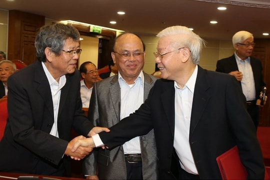 Ảnh: Tổng bí thư, Chủ tịch nước gặp mặt cán bộ lãnh đạo nghỉ hưu