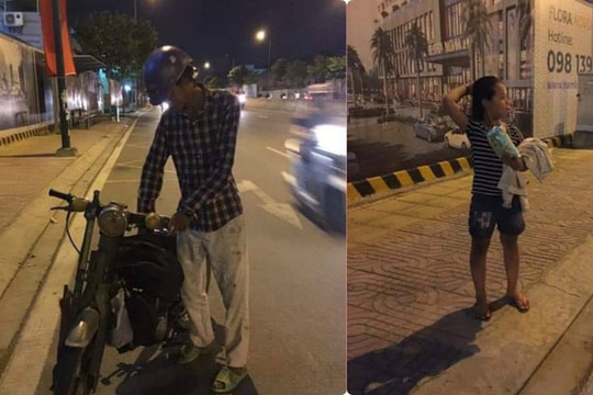 Câu chuyện người cha dắt bộ xe máy cà tàng vừa đi vừa khóc bên cạnh con gái gây chú ý