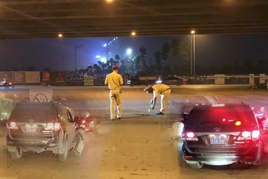 Tài xế xe biển xanh gây tai nạn rồi bỏ chạy là thượng sỹ công an