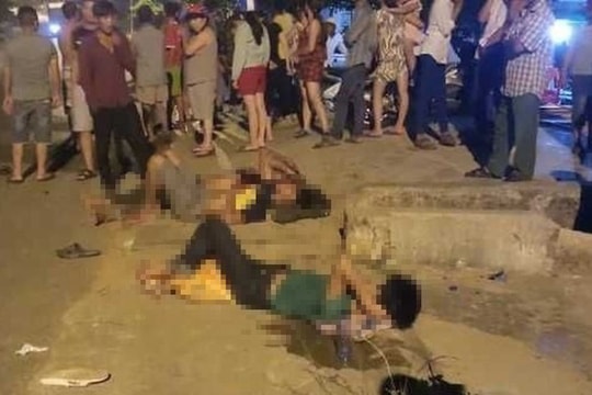 Tông vào chó thả rông, 3 thanh niên thương vong