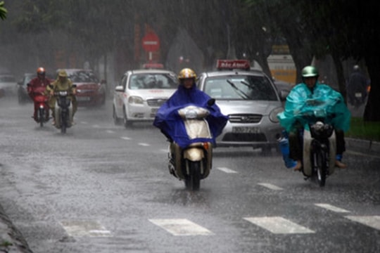 Thời tiết ngày 8/5: Bắc Bộ có mưa dông diện rộng, nhiệt độ giảm