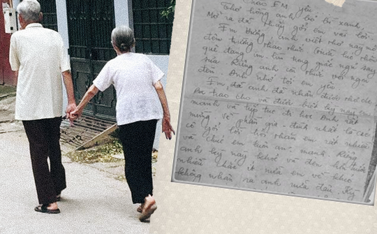 Bức thư tình xuất hiện sau 58 năm gây cảm động