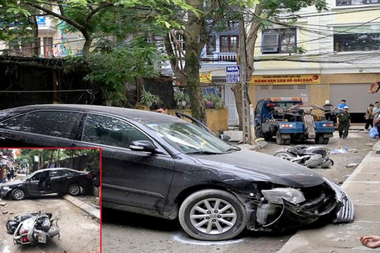 Nữ tài xế Camry lùi xe tông chết người ở Hà Nội là Đại tá công an