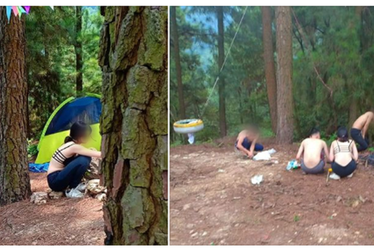 Nhóm thanh niên ăn mặc hở hang khi đi phượt khiến CĐM tranh luận gay gắt