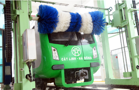 Ảnh: Cận cảnh hệ thống rửa tàu tự động đầu tiên ở Việt Nam