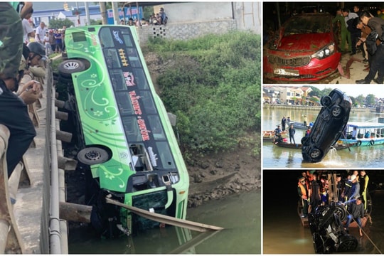 Hàng loạt những vụ ô tô lao xuống sông khiến nhiều người chết thảm