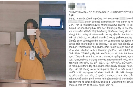 Câu chuyện cô gái "tố" lơ xe giường nằm sàm sỡ, mọi người trên xe dửng dưng khiến CĐM bức xúc