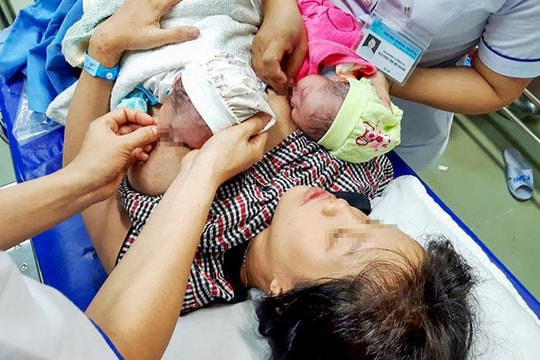 Hy hữu: Sản phụ mang song thai sinh một bé ở nhà, một bé chào đời ở bệnh viện