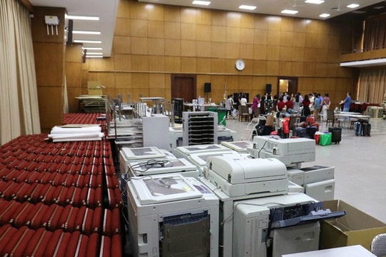 Ảnh: Bên trong căn phòng được cách ly 14 ngày của cán bộ in sao đề kỳ thi THPT