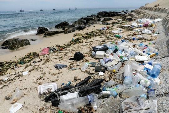 Ảnh: Bờ biển Lý Sơn vẫn nhếch nhác, ngập tràn rác thải sau nhiều nỗ lực xử lý