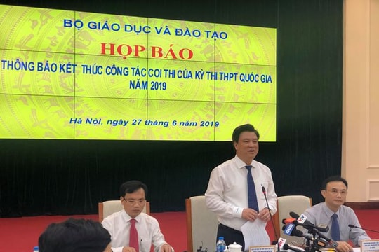 Ngày 14/7 công bố điểm thi THPT quốc gia 2019