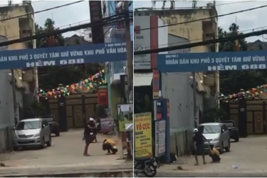 Clip nam thanh niên đánh đập bạn gái giữa phố gây phẫn nộ MXH