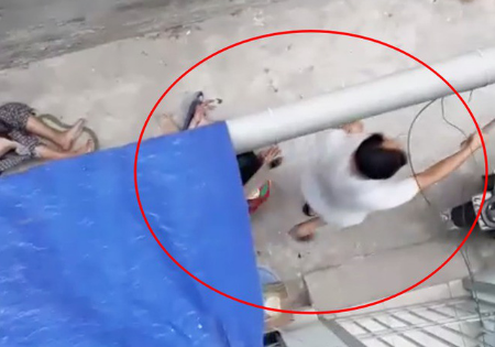 Kinh hãi clip cụ bà ở Hà Nội bị chó cắn dữ dội, người phụ nữ cố giải cứu trong bất lực