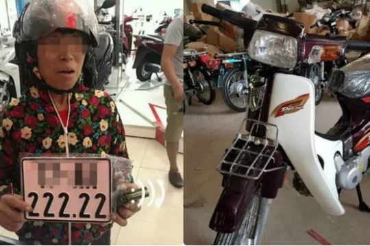 Bốc trúng biển số "ngũ quý" cho chiếc xe Dream mới mua, người phụ nữ khiến dân tình tràm trồ