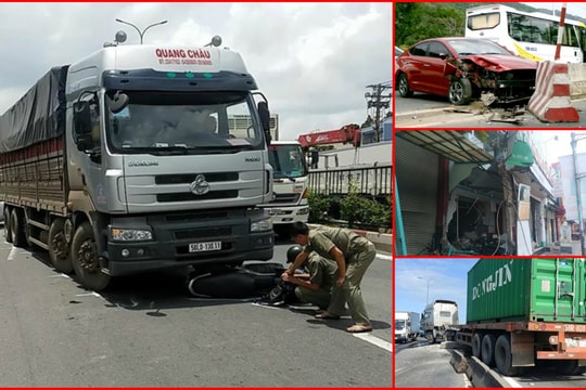 Tin tức TNGT ngày 30/7: Xe container tông sập nhà dân khiến nhiều người mắc kẹt bên trong