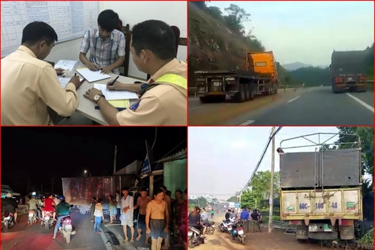 Tin tức TNGT ngày 11/9: Tài xế xe đầu kéo vượt ẩu trên cao tốc bị tước bằng lái