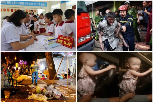 Ảnh tuần qua: Khám sức khỏe cho học sinh sau vụ cháy ở Công ty Rạng Đông