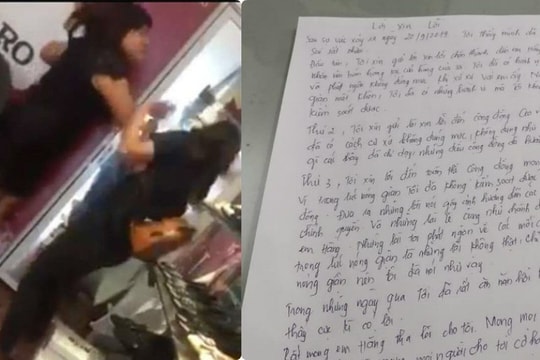 Vụ chủ shop quỵt tiền, tát nữ sinh tới đòi lương: Bà chủ viết thư tay xin lỗi
