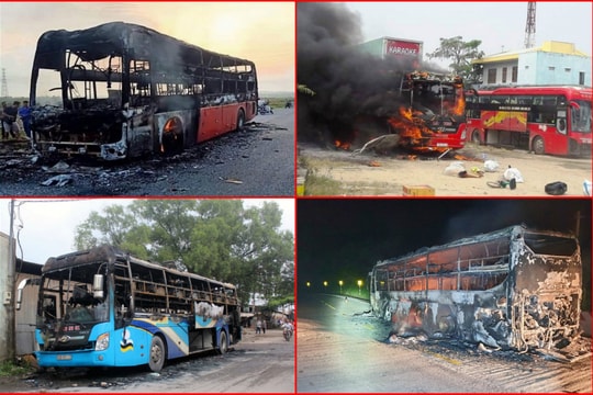 Liên tiếp các vụ cháy xe khách gây hoang mang dư luận