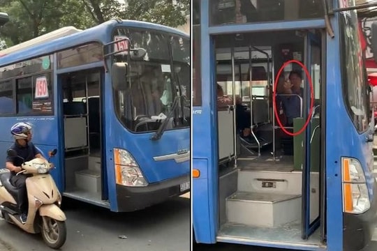 Sa thải tài xế xe buýt ép xe máy, phun nước bọt vào người đi đường