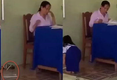 Đề xuất cảnh cáo cô giáo ném vở học sinh xuống đất sau khi chấm điểm