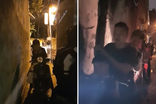 Clip: Người phụ nữ quyết không nhường đường cho đoàn gần 20 xe máy trong ngõ hẹp