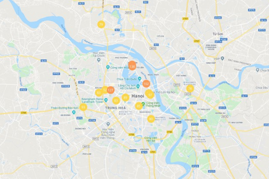 Ô nhiễm khí Hà Nội giảm rõ rệt nhờ không khí lạnh tràn về