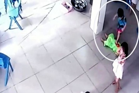Đình chỉ công tác Hiệu phó trường có bé 17 tháng tuổi bị bạn giẫm đạp lên người