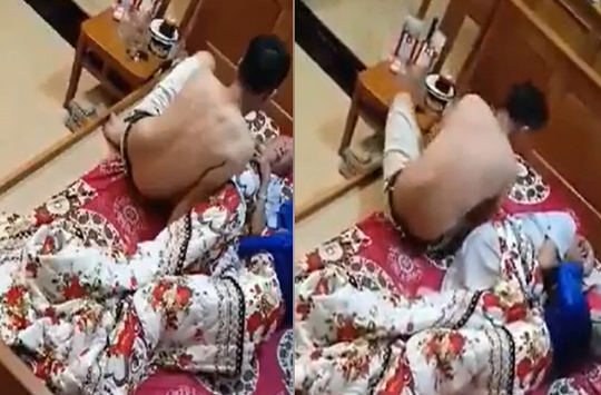 Clip: Con trai bất hiếu đánh mắng bố mẹ già gây phẫn nộ