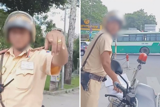 Clip CSGT chửi tục khi người tham gia giao thông quay clip gây tranh cãi