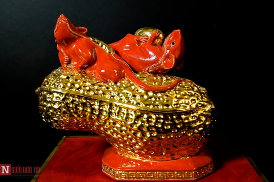 Ảnh: Chiêm ngưỡng Kỳ linh Canh Tý mạ vàng trị giá trăm triệu đồng