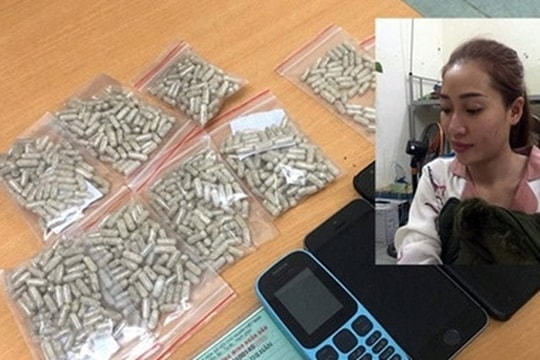 Hotgirl “trữ” 754 viên thuốc lắc trong phòng trọ