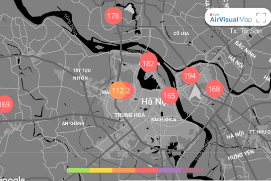 Chất lượng không khí ngày 31/1: Chỉ số bụi mịn lại tăng vọt sau kỳ nghỉ Tết