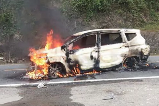 Danh tính hai người tử vong trong vụ xe ô tô phát nổ trên đường Hồ Chí Minh