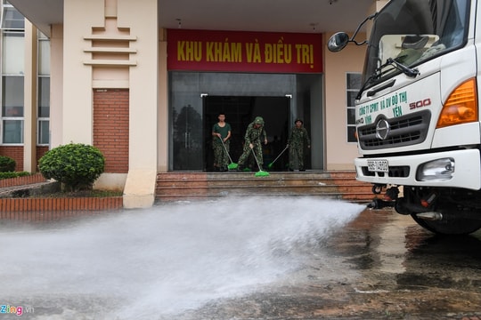 Ảnh: Vĩnh Phúc biến trường nghệ thuật thành bệnh viện dã chiến phòng chống nCoV