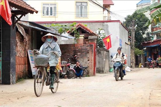 Ảnh: Cuộc sống người dân nơi tâm dịch COVID-19 Sơn Lôi, Vĩnh Phúc