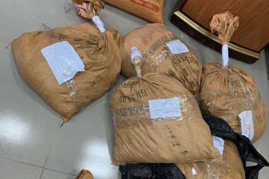 Bắt nhóm đối tượng vận chuyển hơn 2,5 tạ thuốc nổ qua biên giới