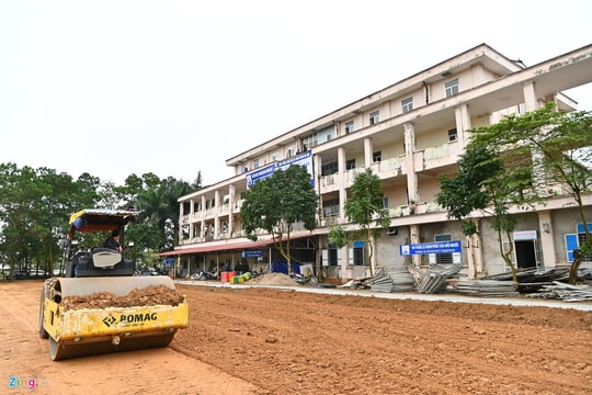 Ảnh: Bệnh viện bỏ hoang thành khu điều trị bệnh nhân mắc Covid-19