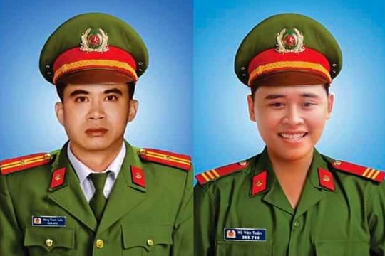 Thăng hàm vượt cấp cho 2 cảnh sát hy sinh khi truy bắt nhóm đua xe trái phép